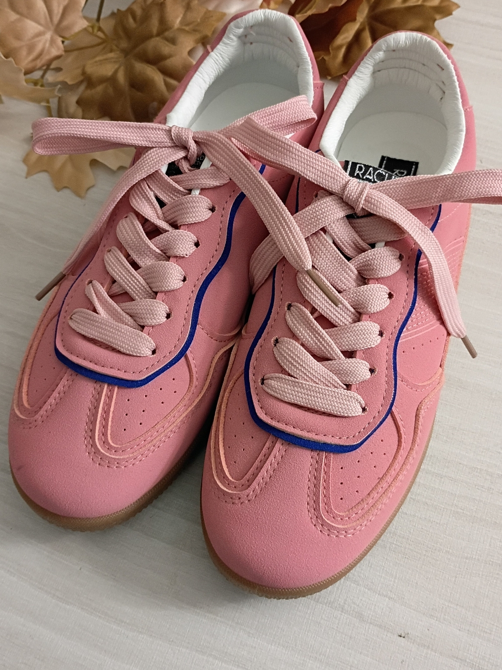 Rachel Roy Pink Women's Lace-Up Sneakers